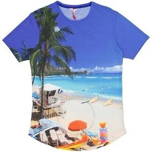NWT Orlebar Brown Men's T-Shirt, X Small Vacation‎ Print Palm Tree Hawaiian